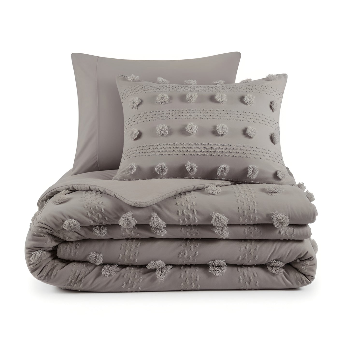 Lucy Clip Jacquard Duvet Cover Set