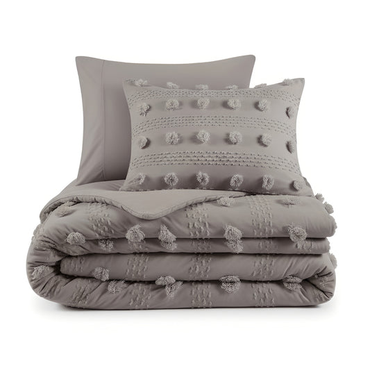 Lucy Clip Jacquard Duvet Cover Set