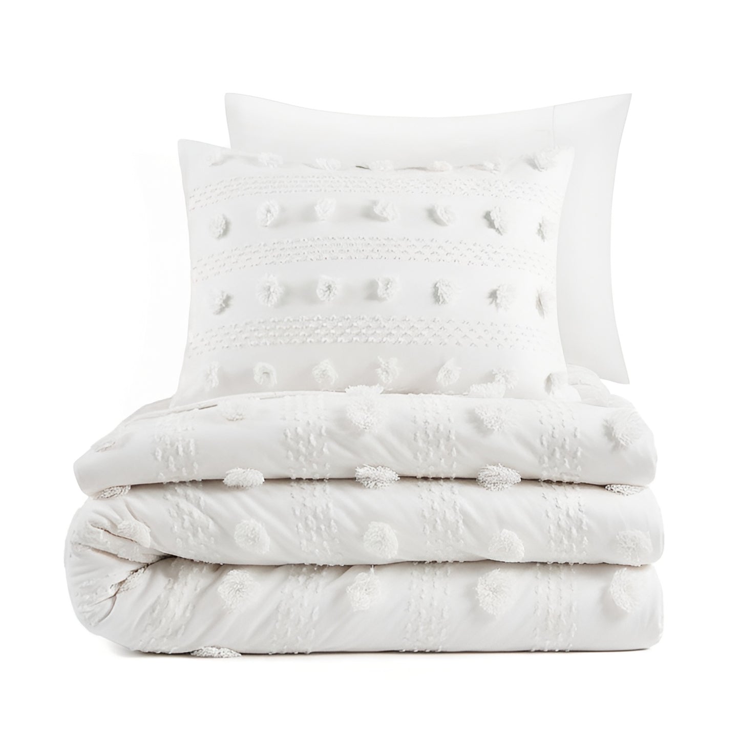 Lucy Clip Jacquard Duvet Cover Set