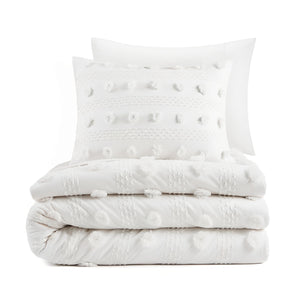 Lucy Clip Jacquard Duvet Cover Set