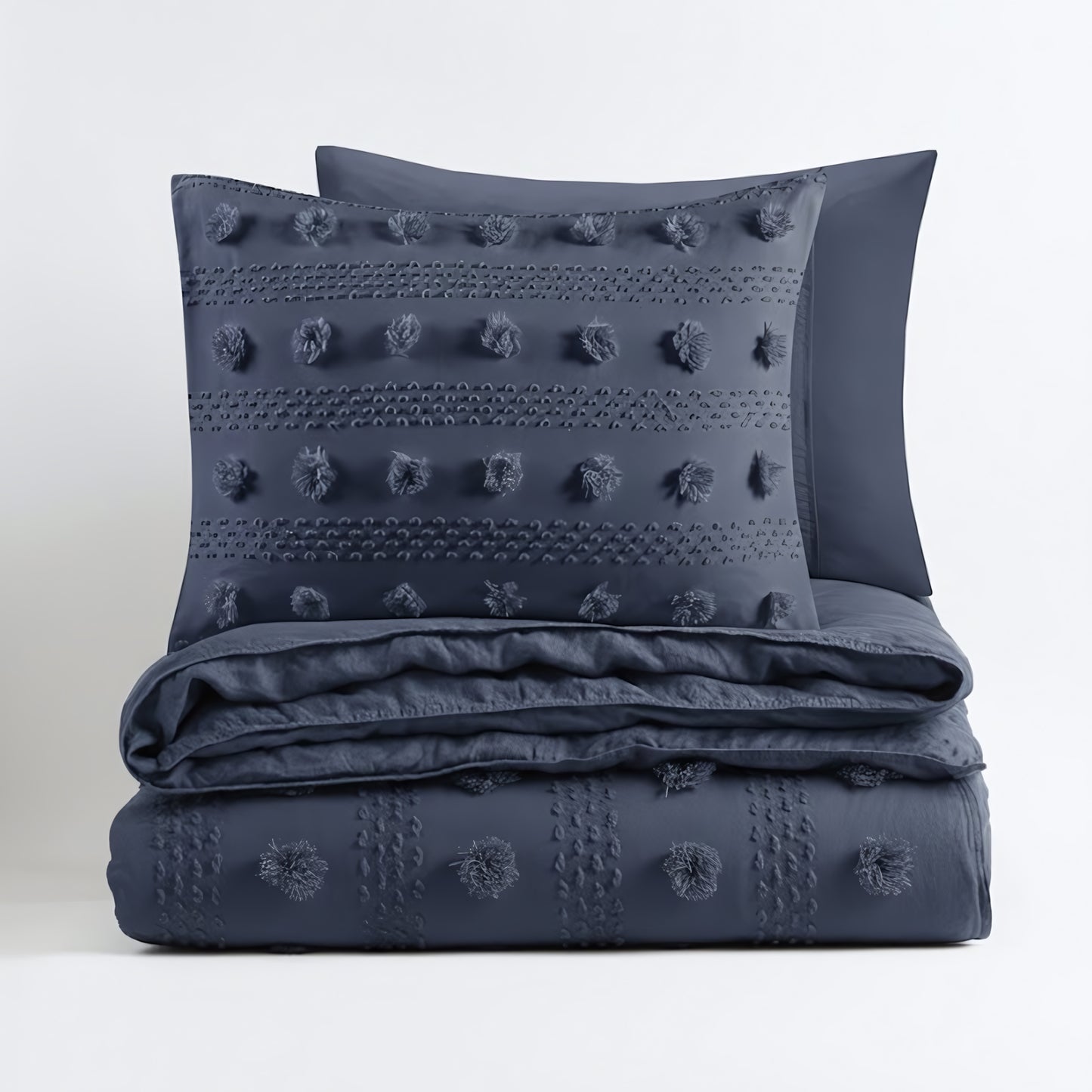 Lucy Clip Jacquard Duvet Cover Set