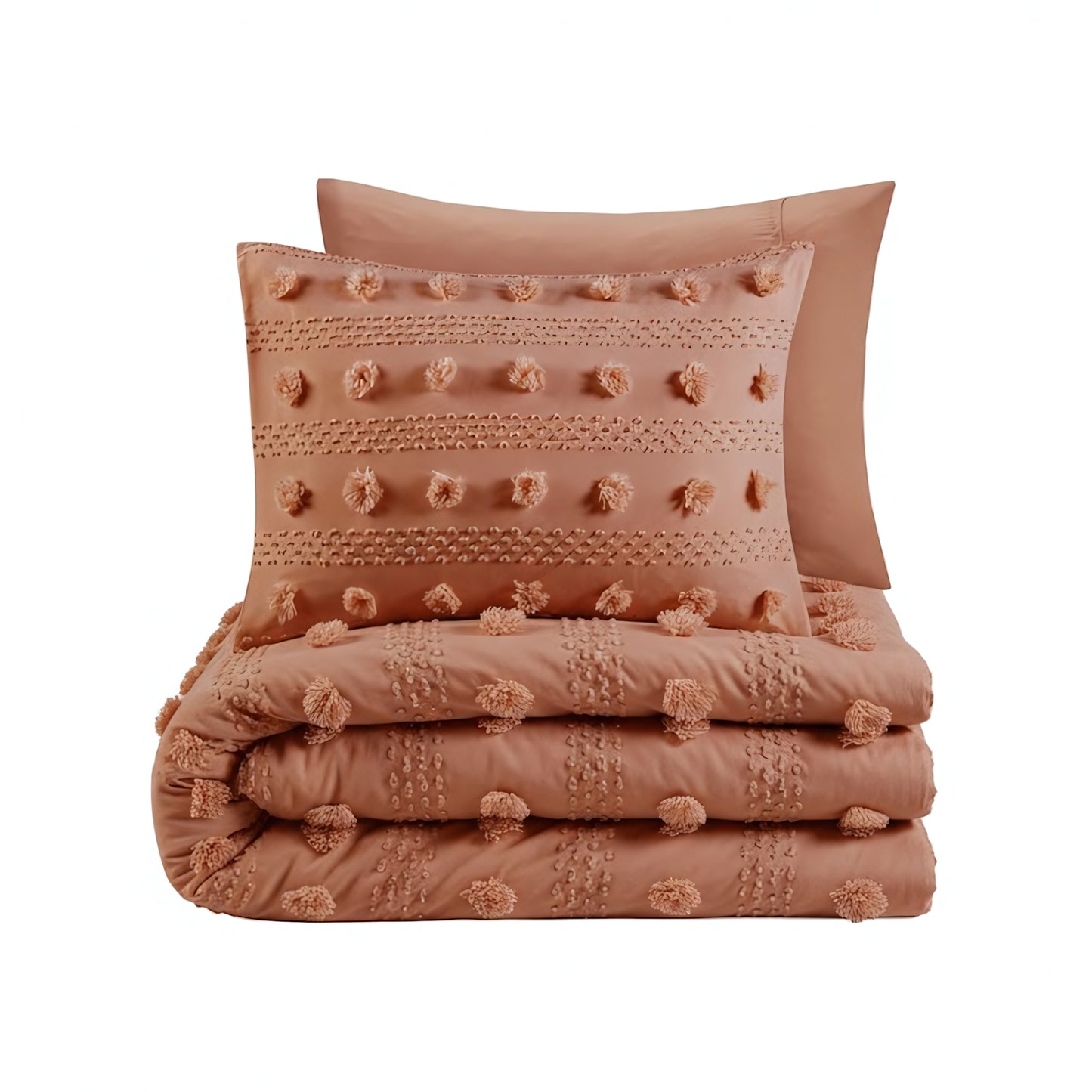 Lucy Clip Jacquard Duvet Cover Set