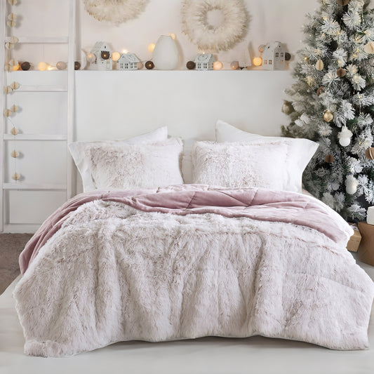Malea Shaggy Faux Fur Comforter Mini Set
