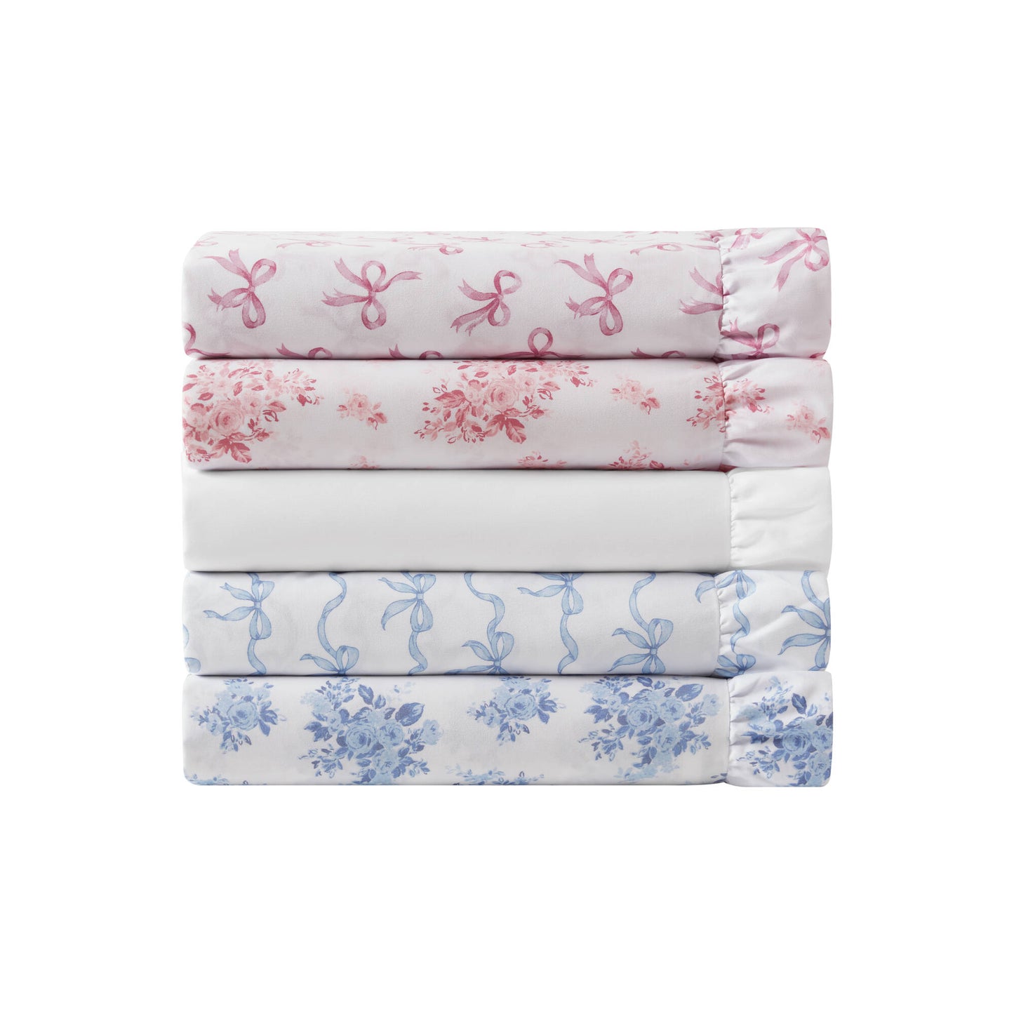 Microfiber Ruffle MF Solid Ruffled Hem Sheets