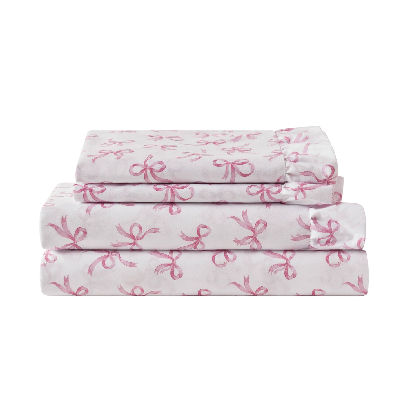 Microfiber Ruffle MF Solid Ruffled Hem Sheets