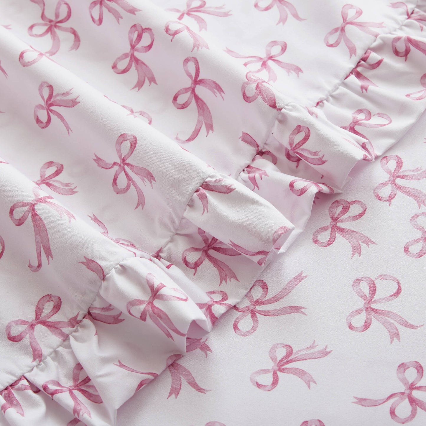 Microfiber Ruffle MF Solid Ruffled Hem Sheets