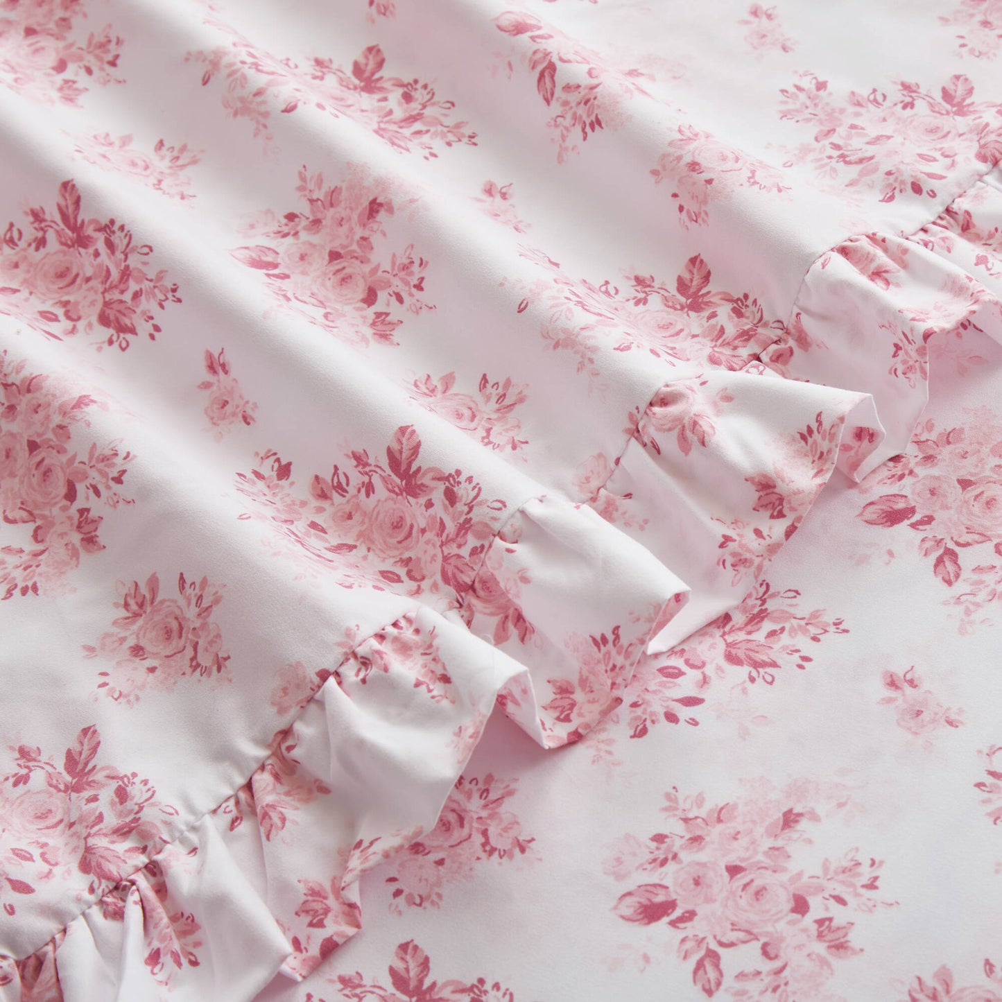 Microfiber Ruffle MF Solid Ruffled Hem Sheets