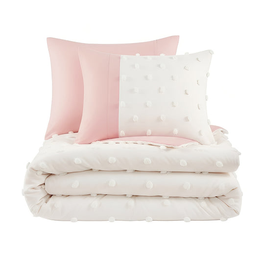 Shay Colorblock Clip Jacquard Duvet Cover Set