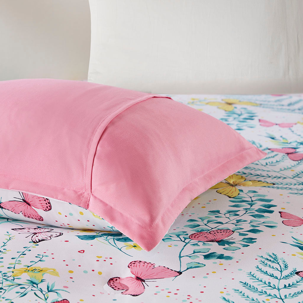 Cynthia Printed Butterfly Comforter Set