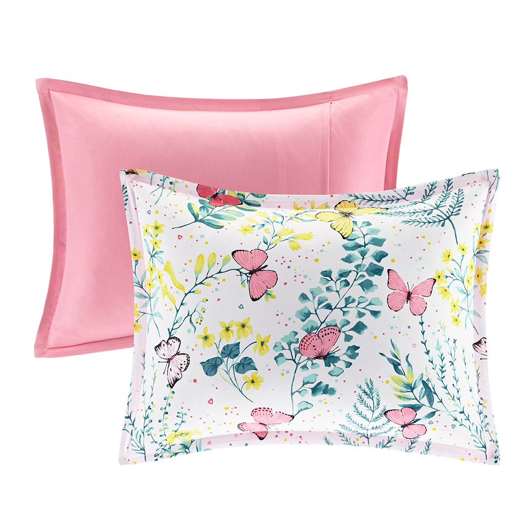 Cynthia Printed Butterfly Comforter Set