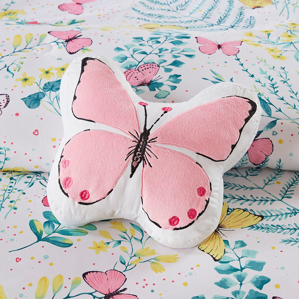 Cynthia Printed Butterfly Comforter Set