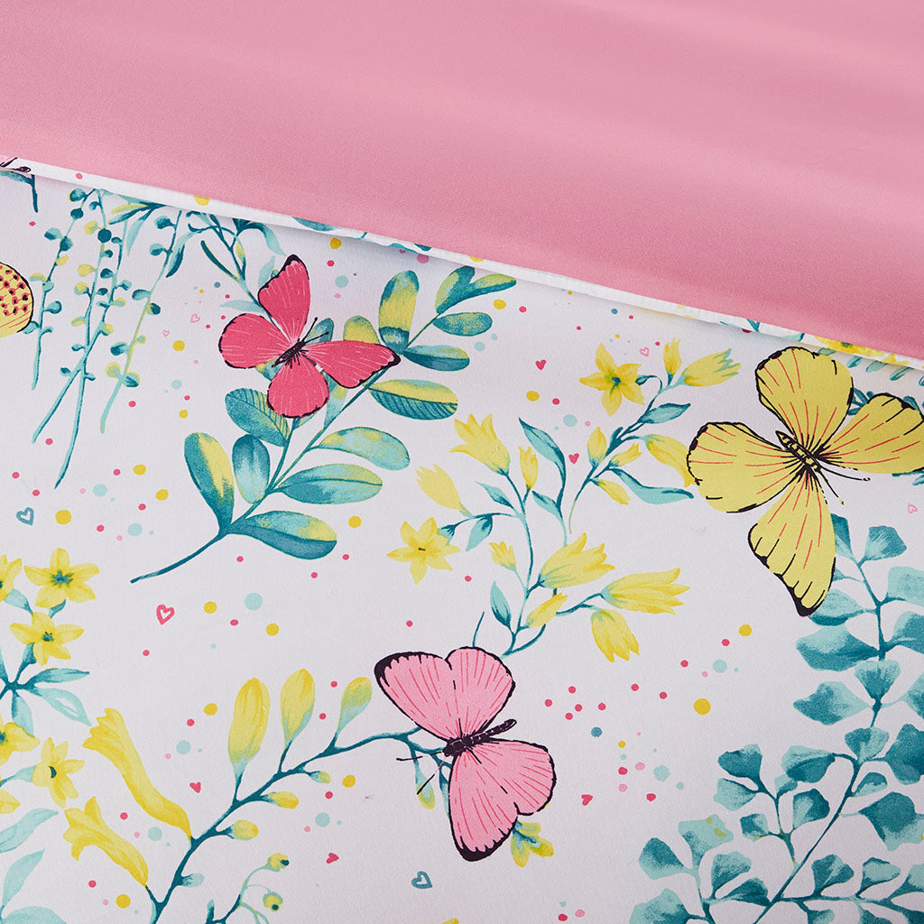 Cynthia Printed Butterfly Comforter Set