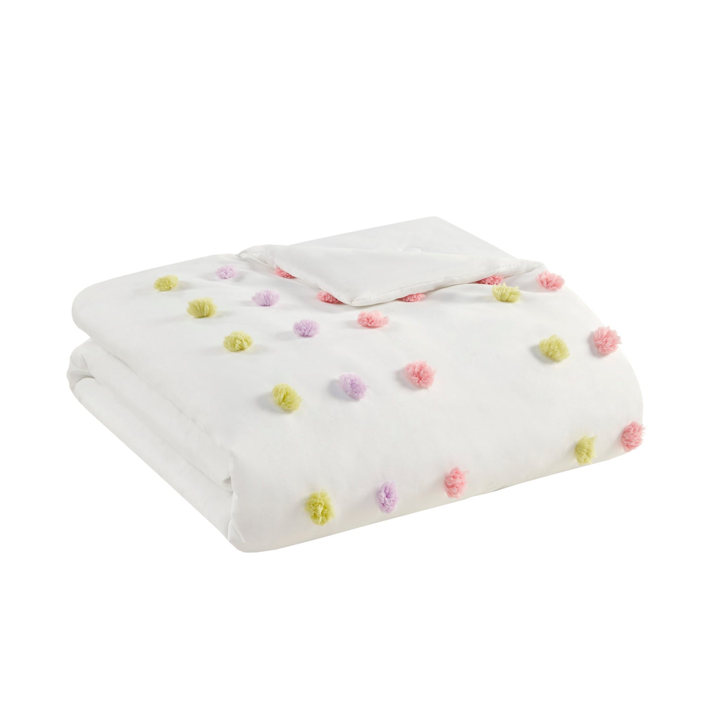 Cora Pompom Clip Jacquard Comforter Set