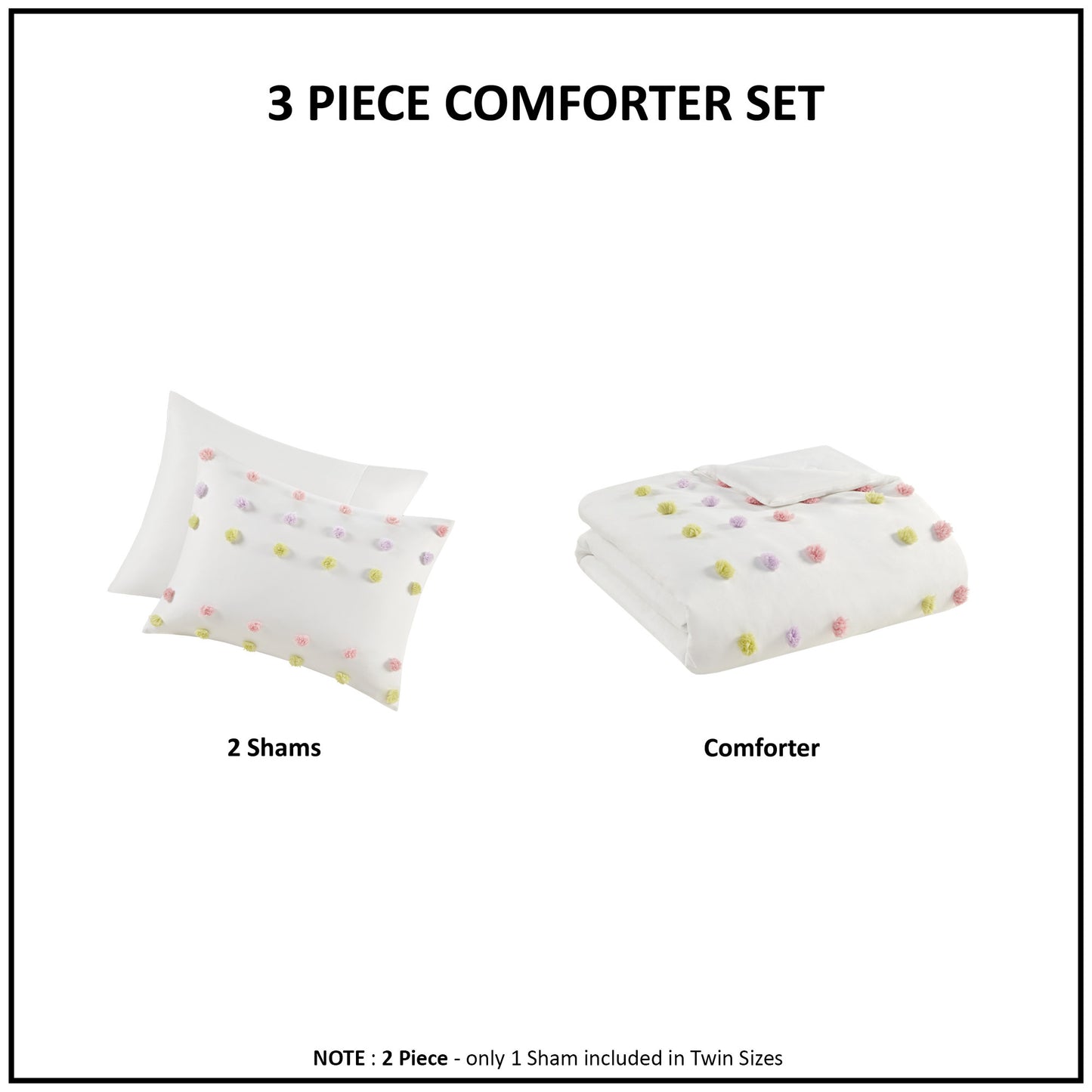 Cora Pompom Clip Jacquard Duvet Cover Set