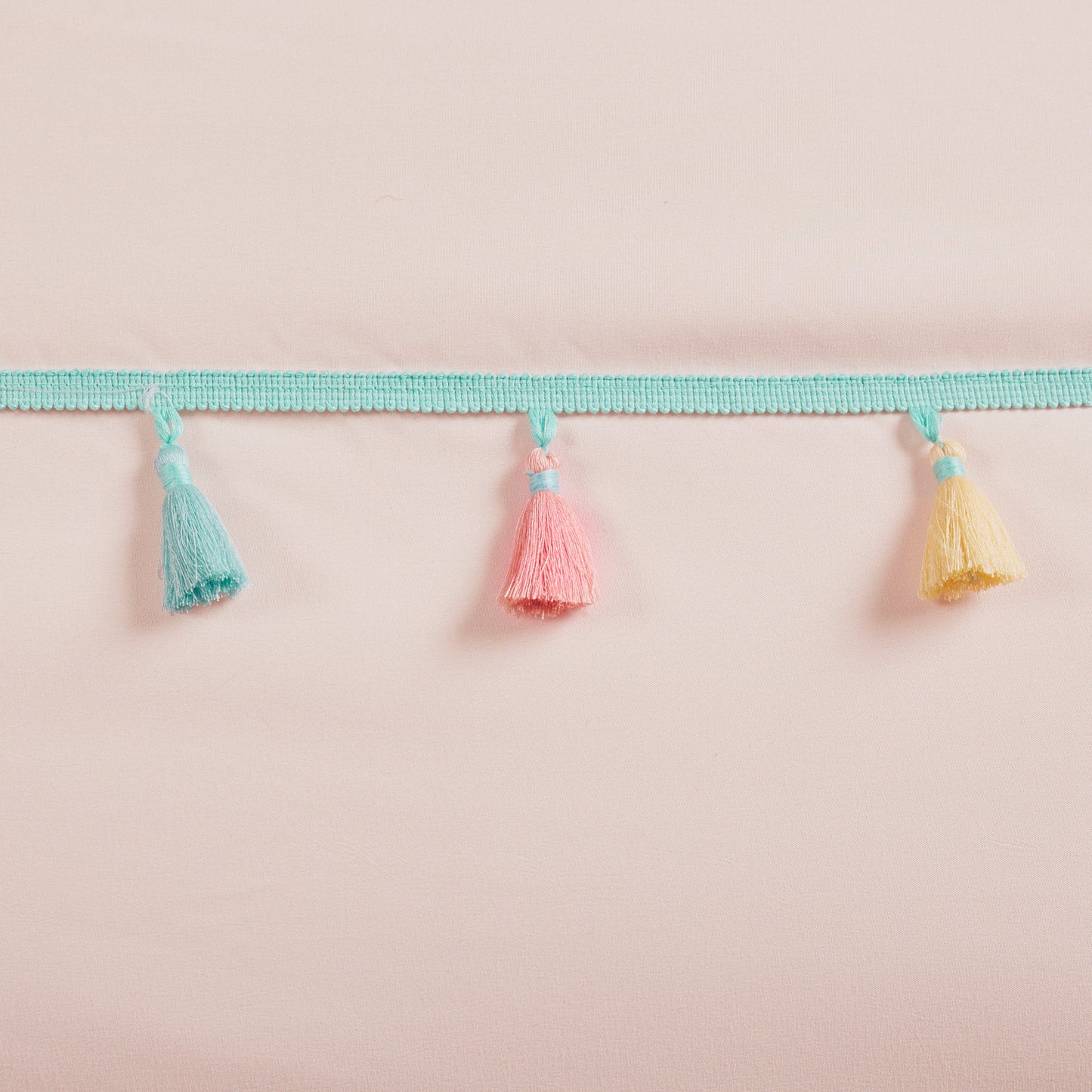 Tessa Tassel Comforter Set with Heart Shaped Throw Pillow