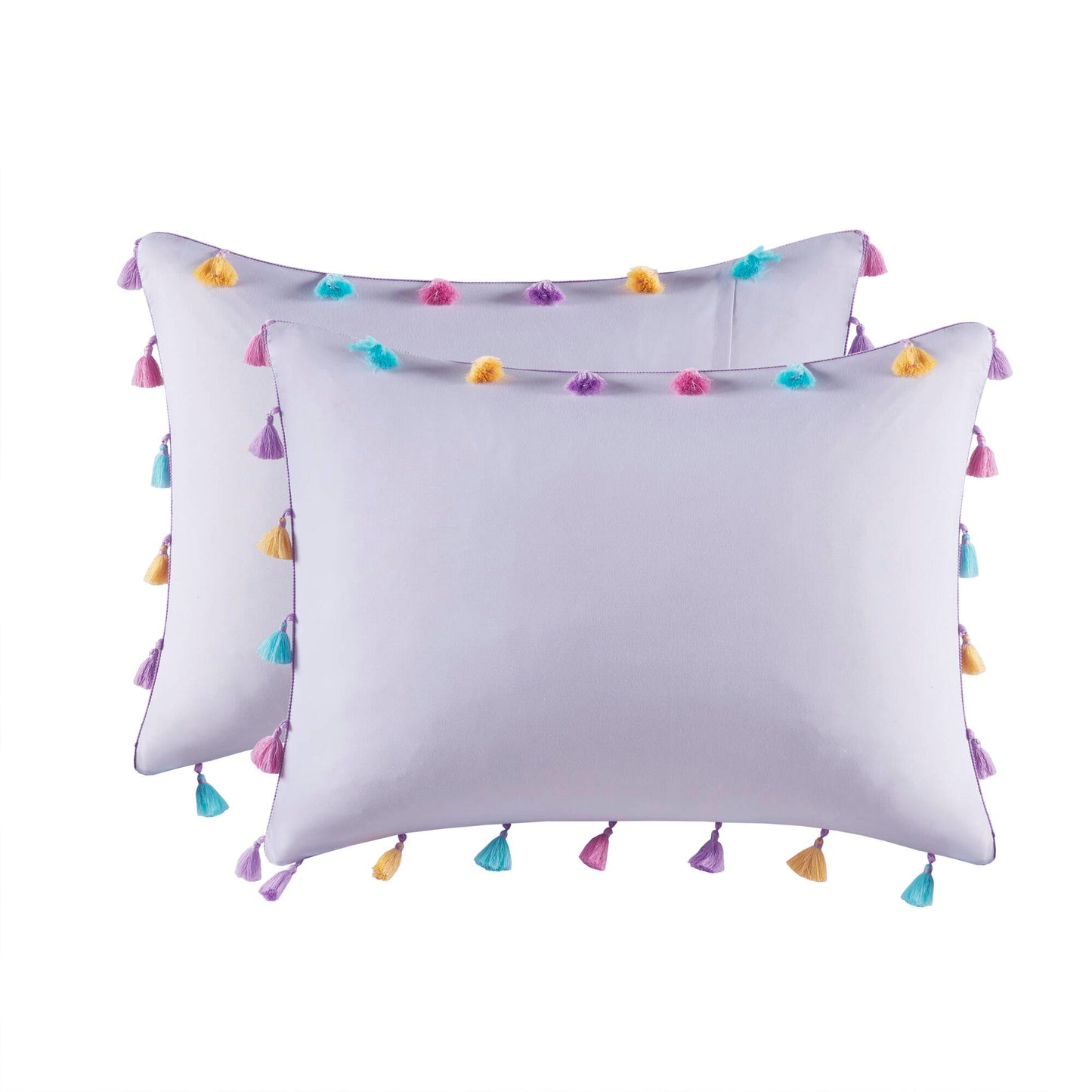 Tessa Tassel Comforter Set with Heart Shaped Throw Pillow