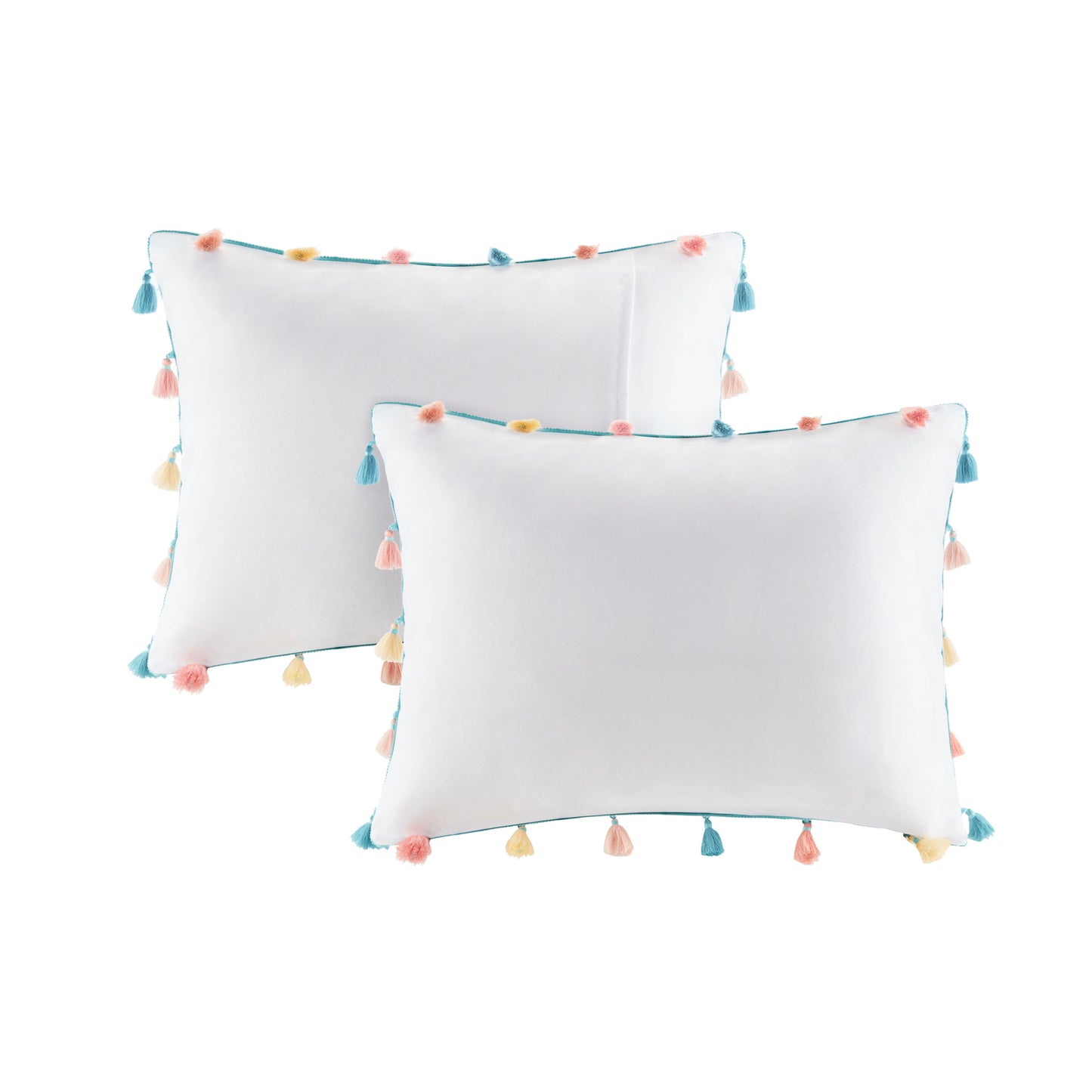 Tessa Tassel Comforter Set with Heart Shaped Throw Pillow