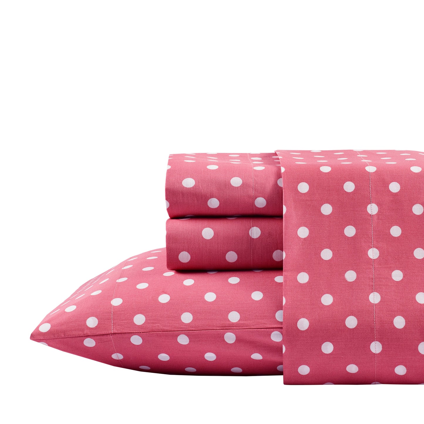 Polka Dot Printed 100% Cotton Sheet Set