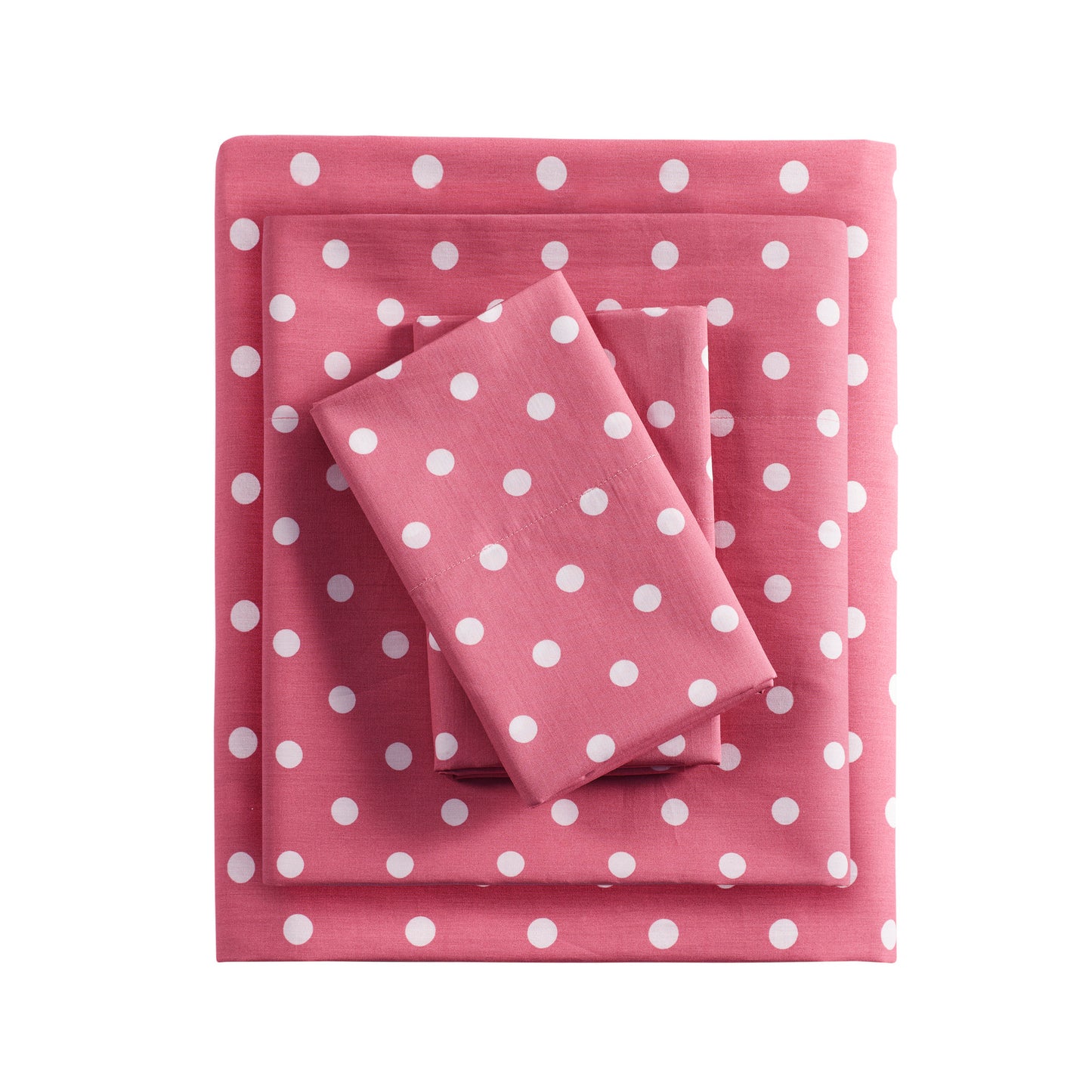 Polka Dot Printed 100% Cotton Sheet Set