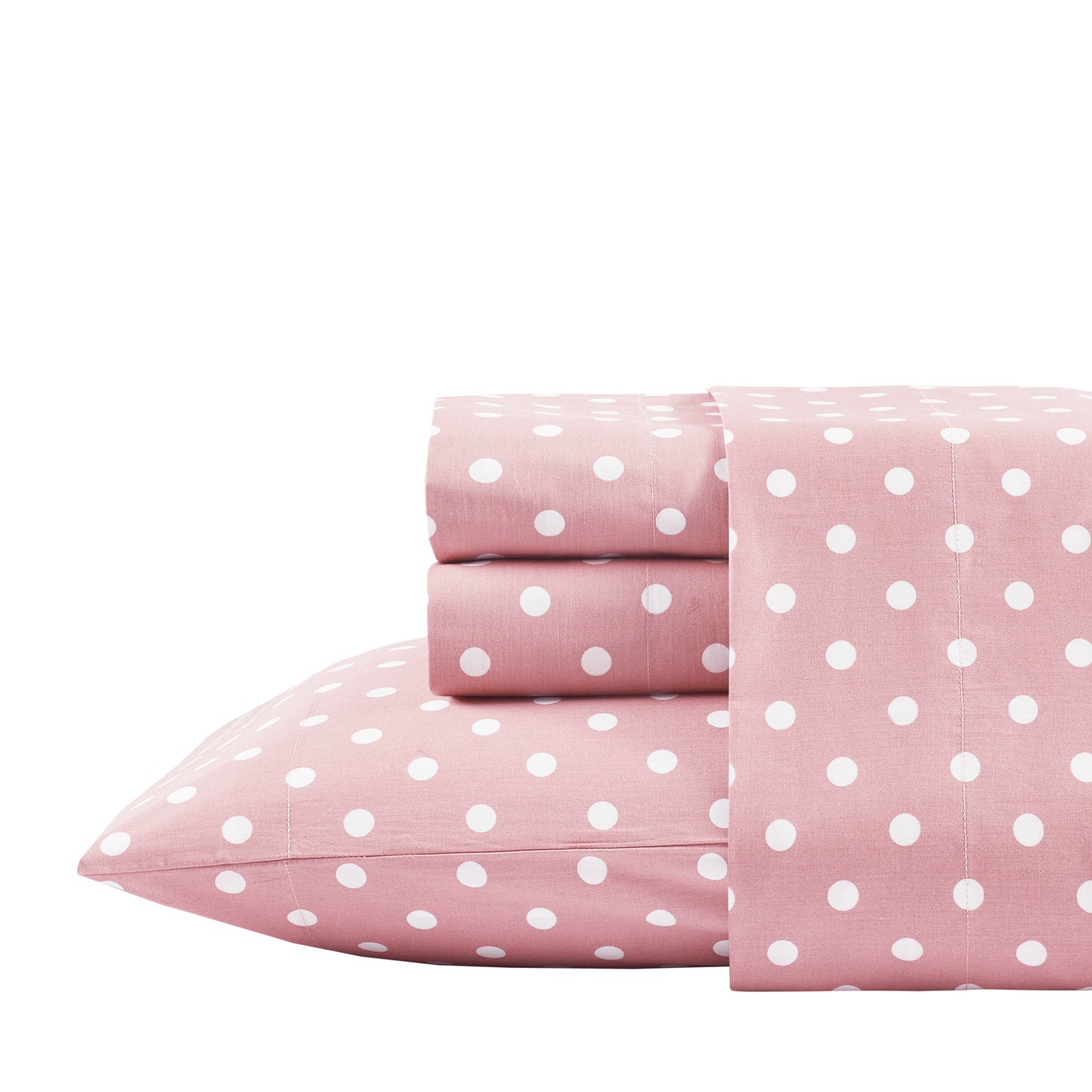 Polka Dot Printed 100% Cotton Sheet Set