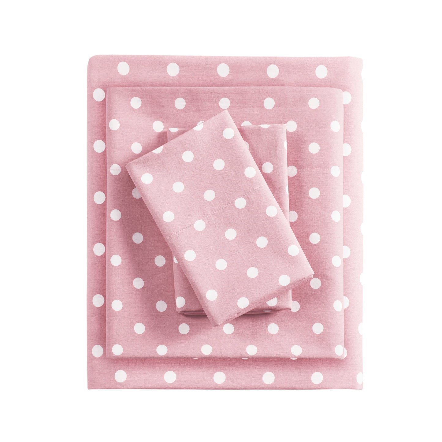 Polka Dot Printed 100% Cotton Sheet Set