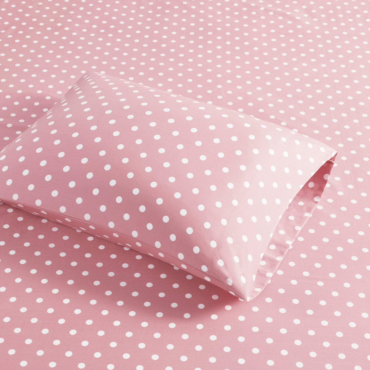 Polka Dot Printed 100% Cotton Sheet Set