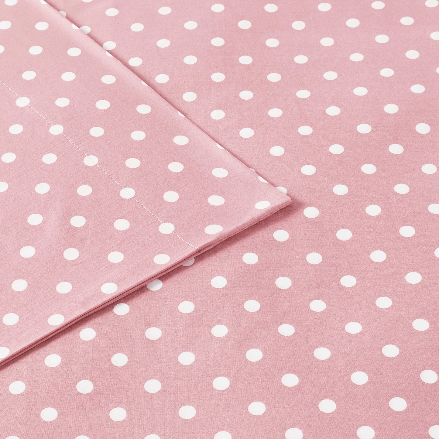 Polka Dot Printed 100% Cotton Sheet Set