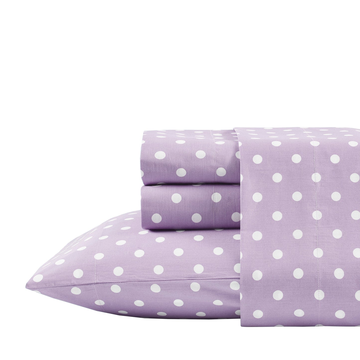 Polka Dot Printed 100% Cotton Sheet Set