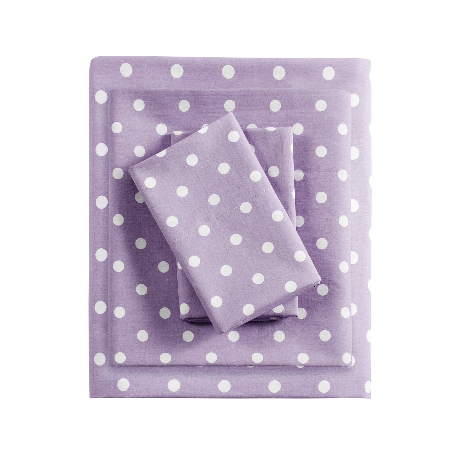 Polka Dot Printed 100% Cotton Sheet Set