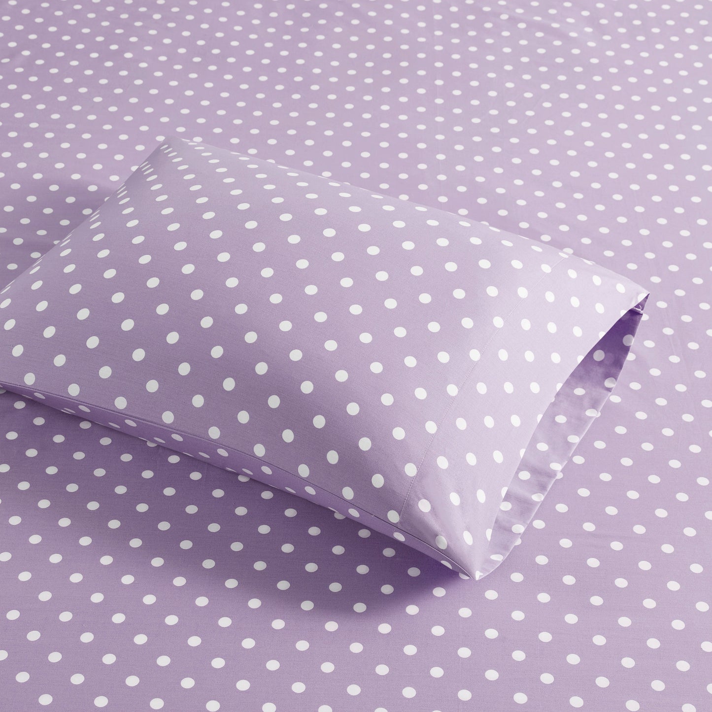 Polka Dot Printed 100% Cotton Sheet Set