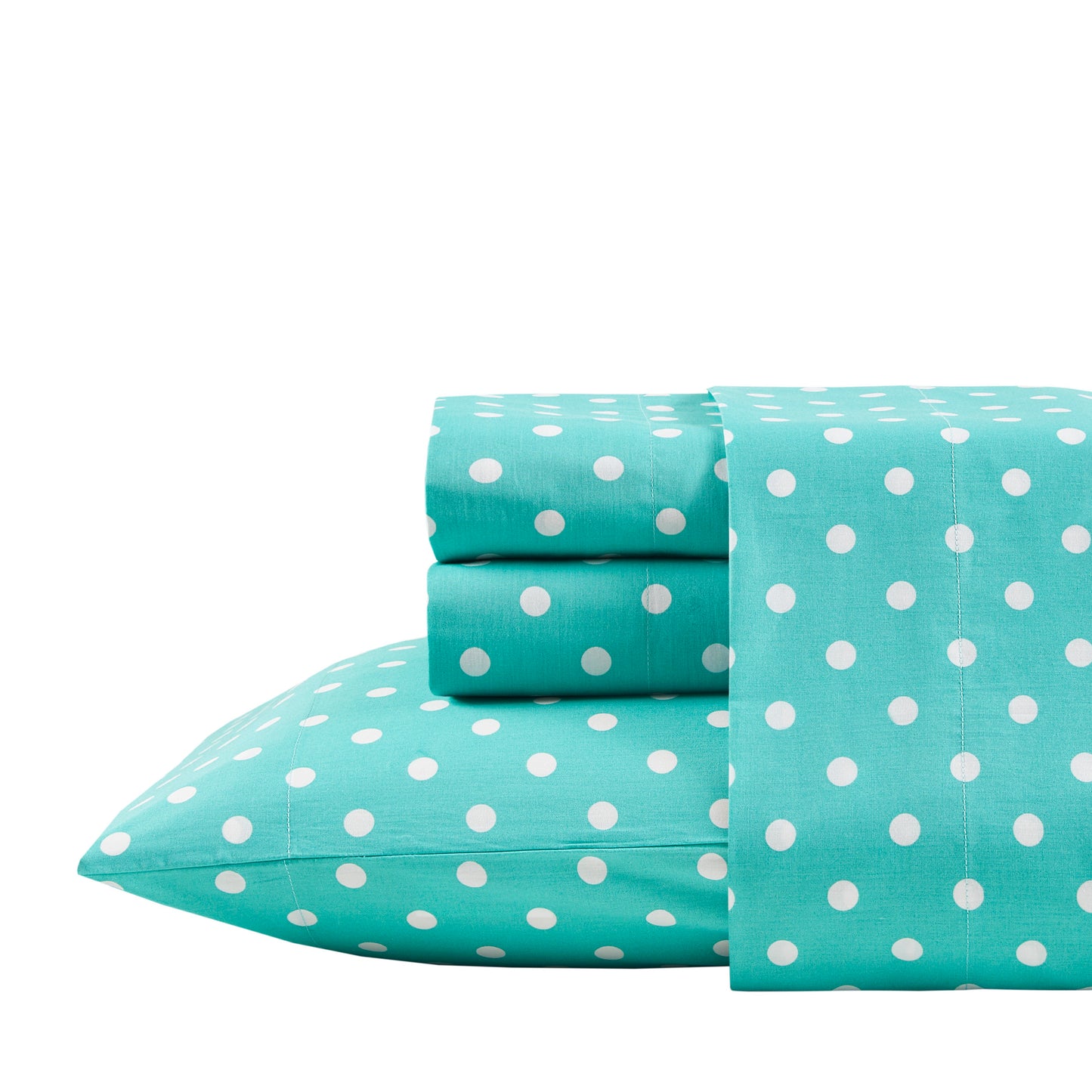 Polka Dot Printed 100% Cotton Sheet Set