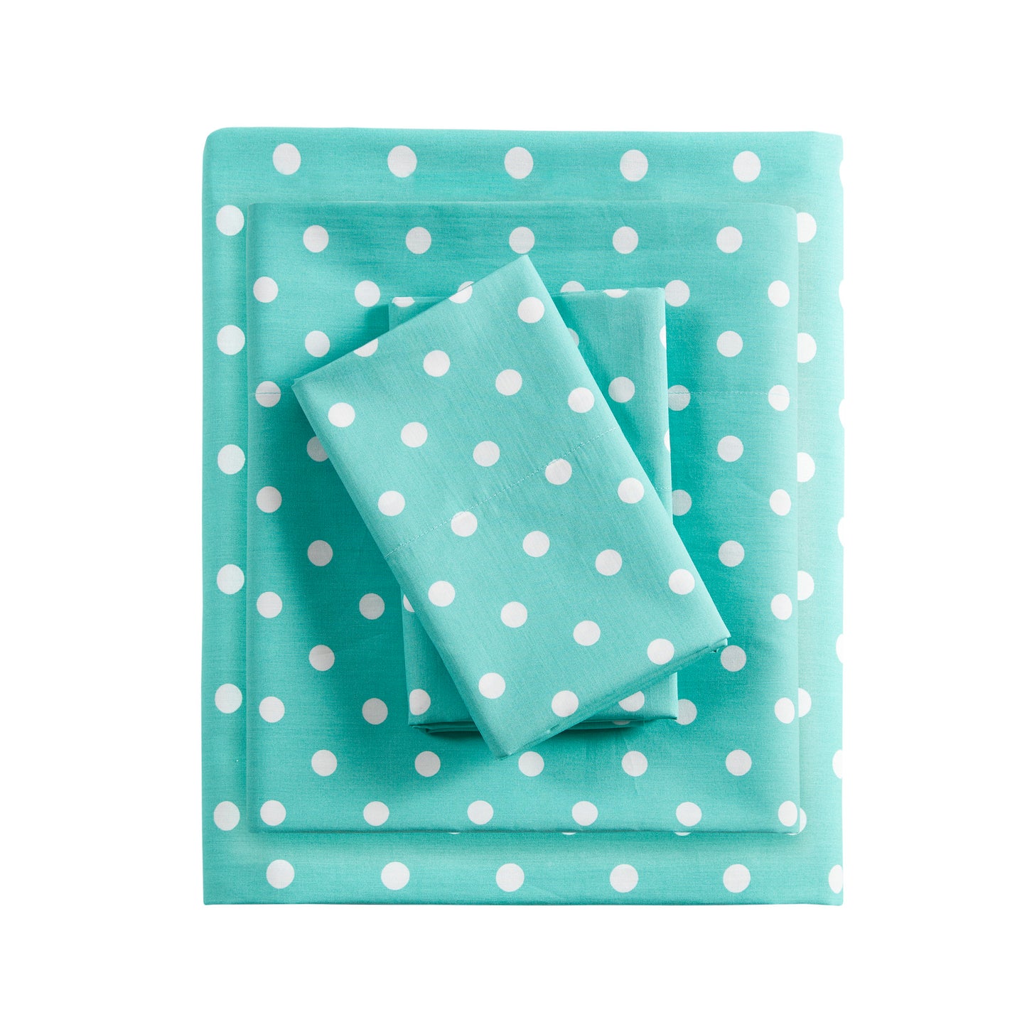 Polka Dot Printed 100% Cotton Sheet Set