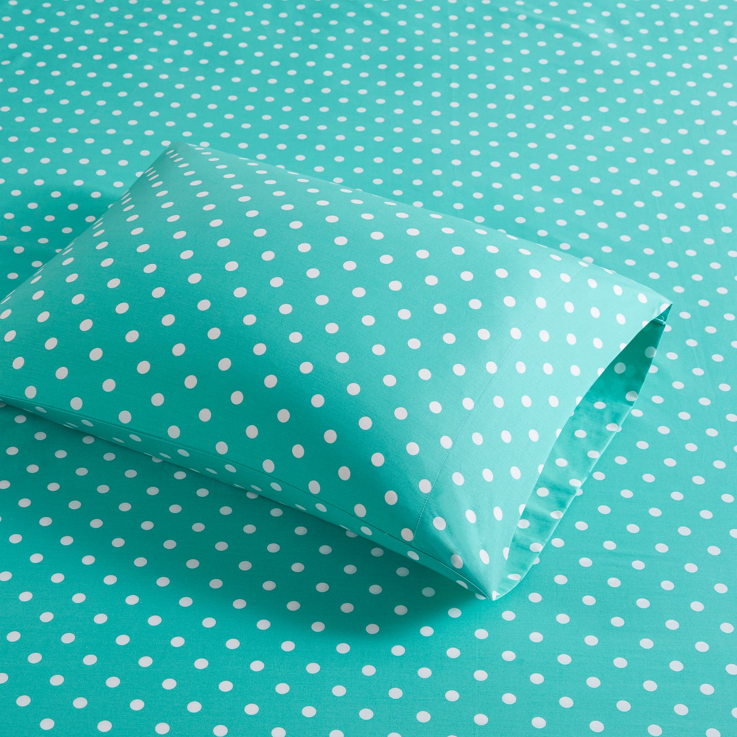 Polka Dot Printed 100% Cotton Sheet Set