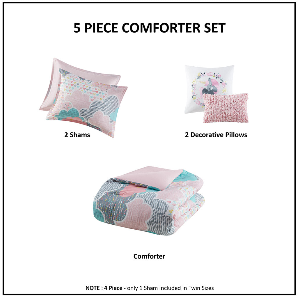 Cloud Cotton Printed Comforter Set