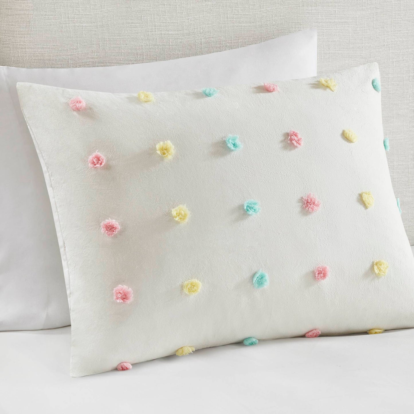 Callie Cotton Jacquard Pom Pom Comforter Set