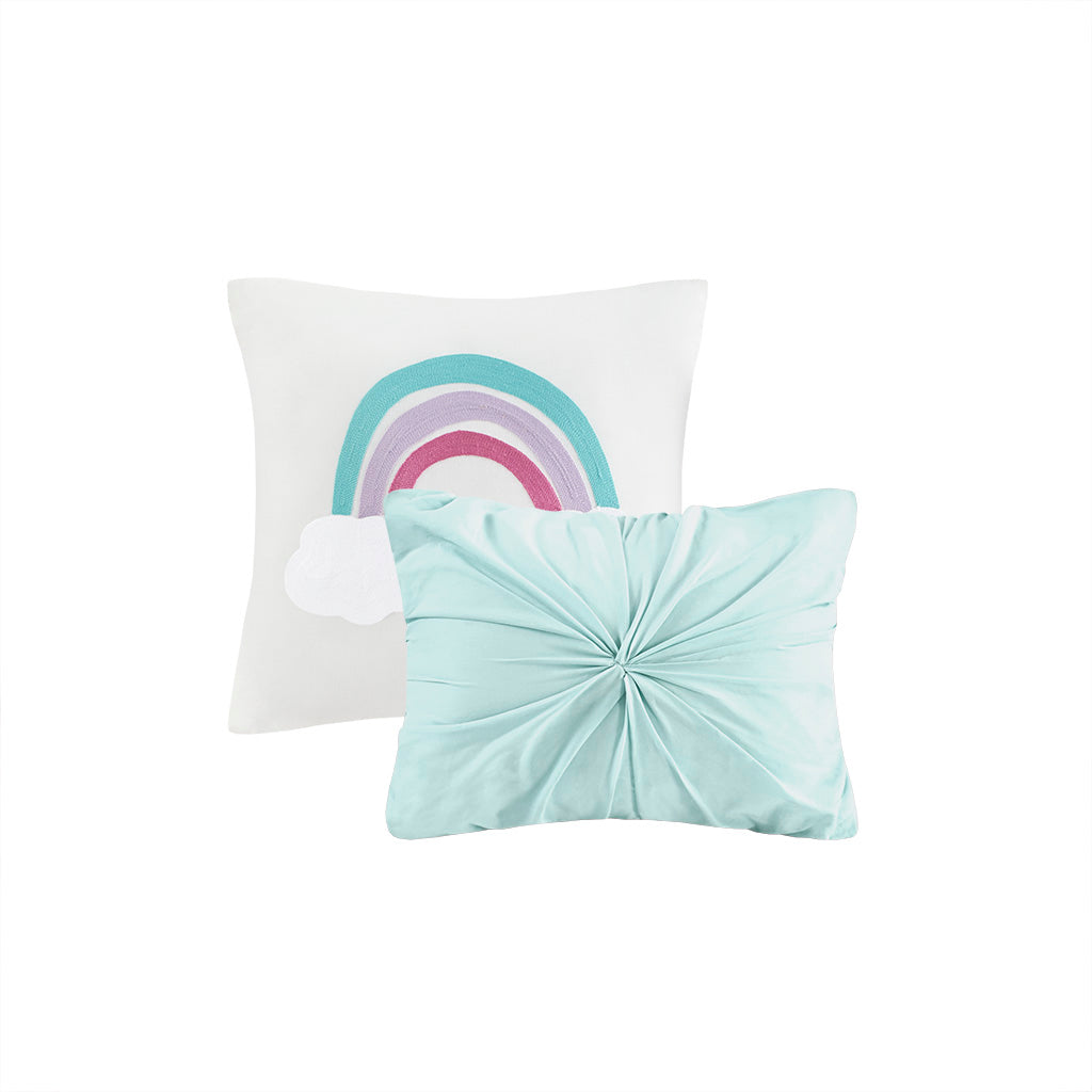 Callie Cotton Jacquard Pom Pom Comforter Set