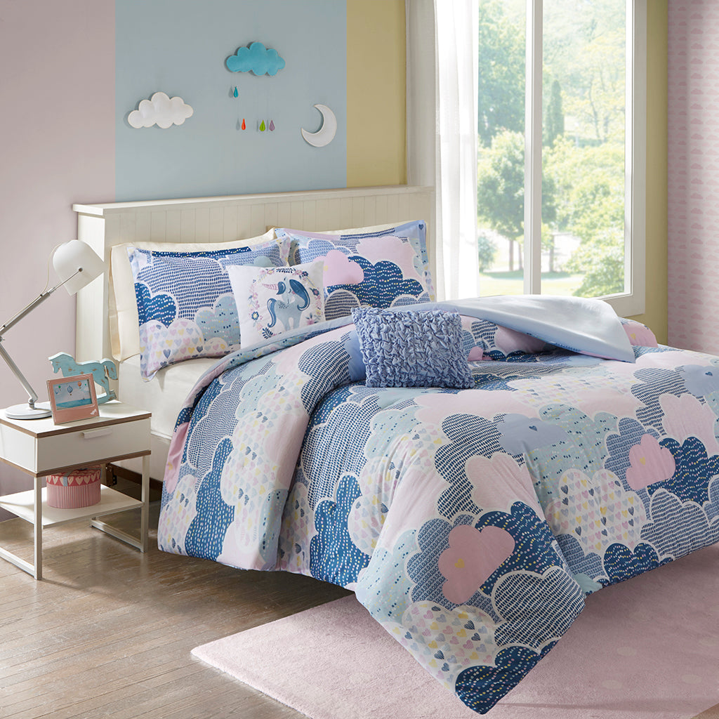 Cloud Cotton Printed Duvet Cover Set