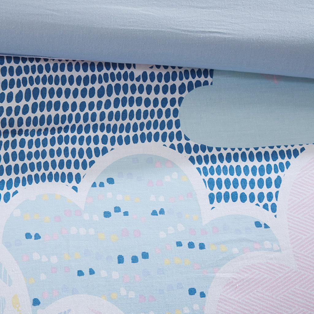 Cloud Cotton Printed Duvet Cover Set