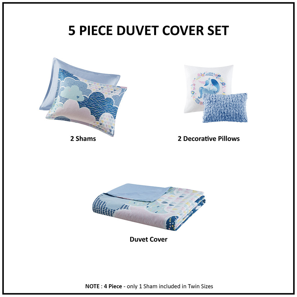 Cloud Cotton Printed Duvet Cover Set