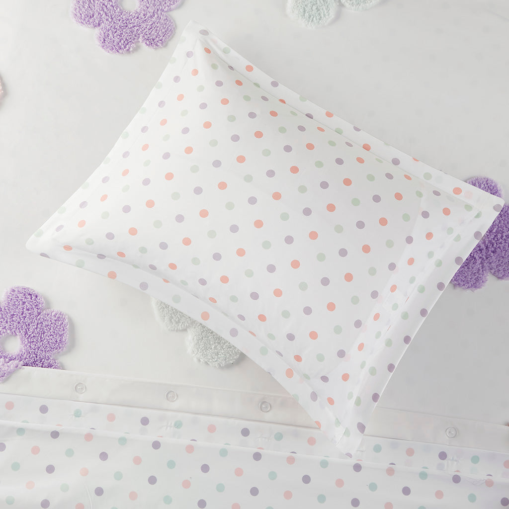 Gracie Floral Reversible Tufted Chenille Duvet Cover Set