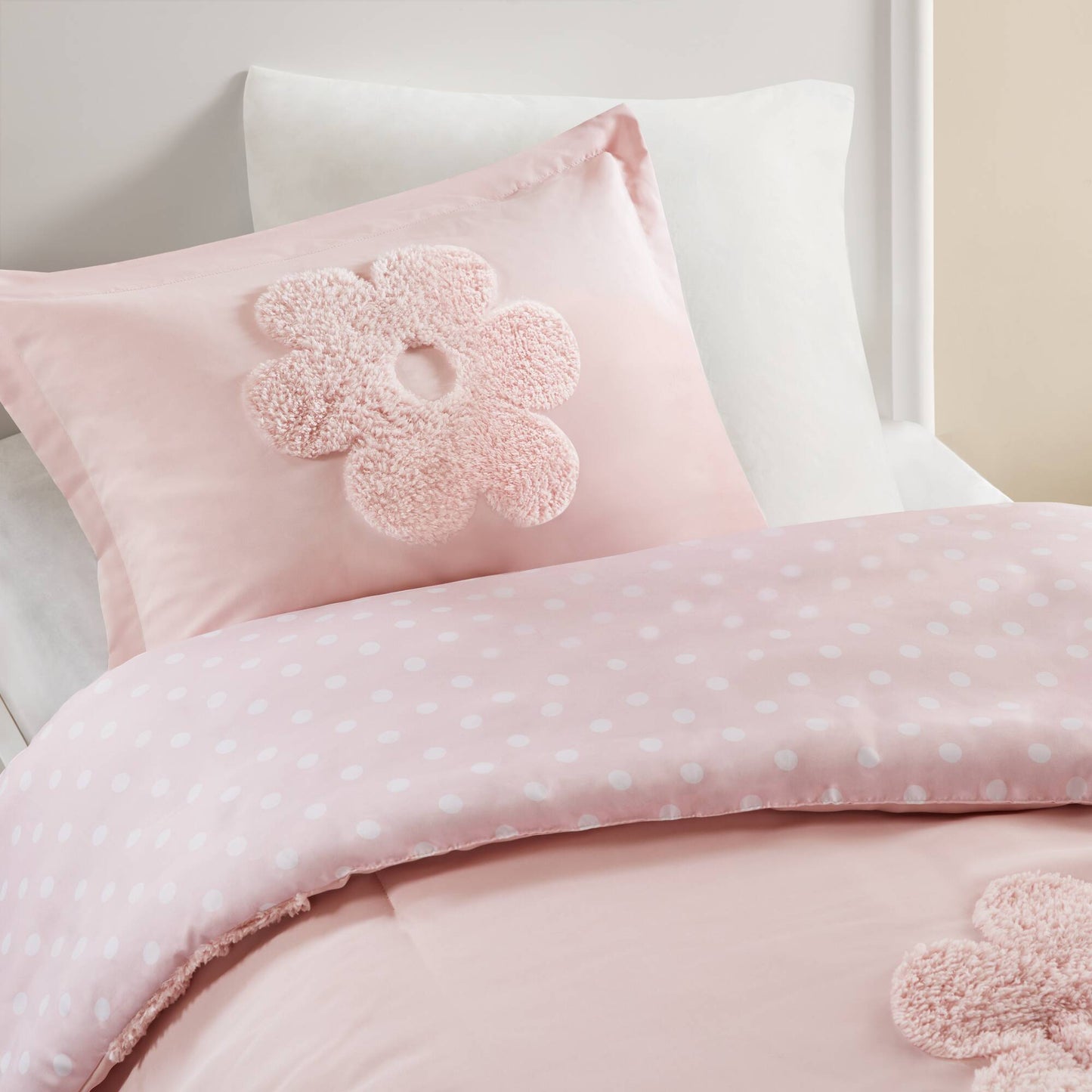 Gracie Floral Reversible Tufted Chenille Duvet Cover Set