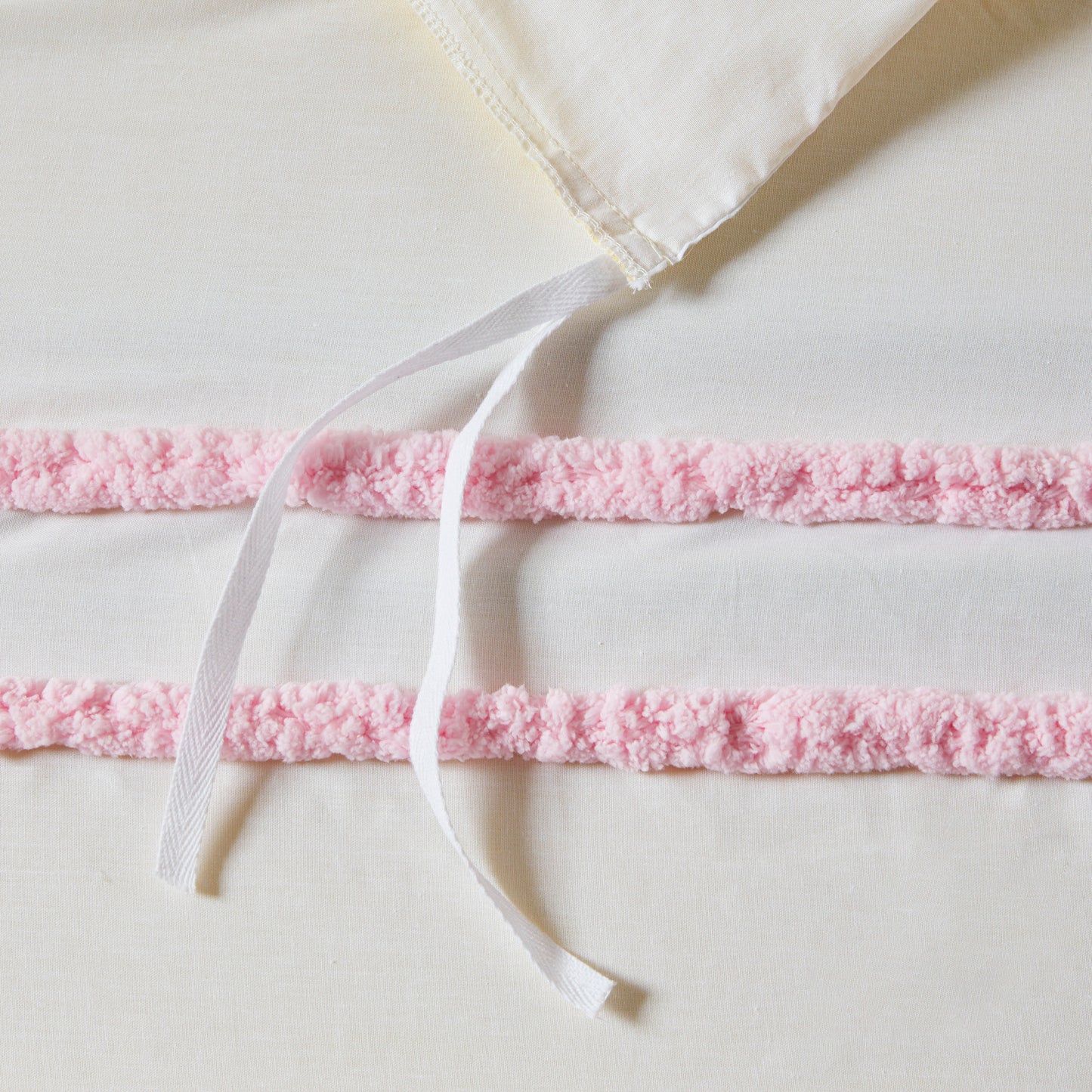 Haisley Cotton Duvet Cover Set with Chenille Trim