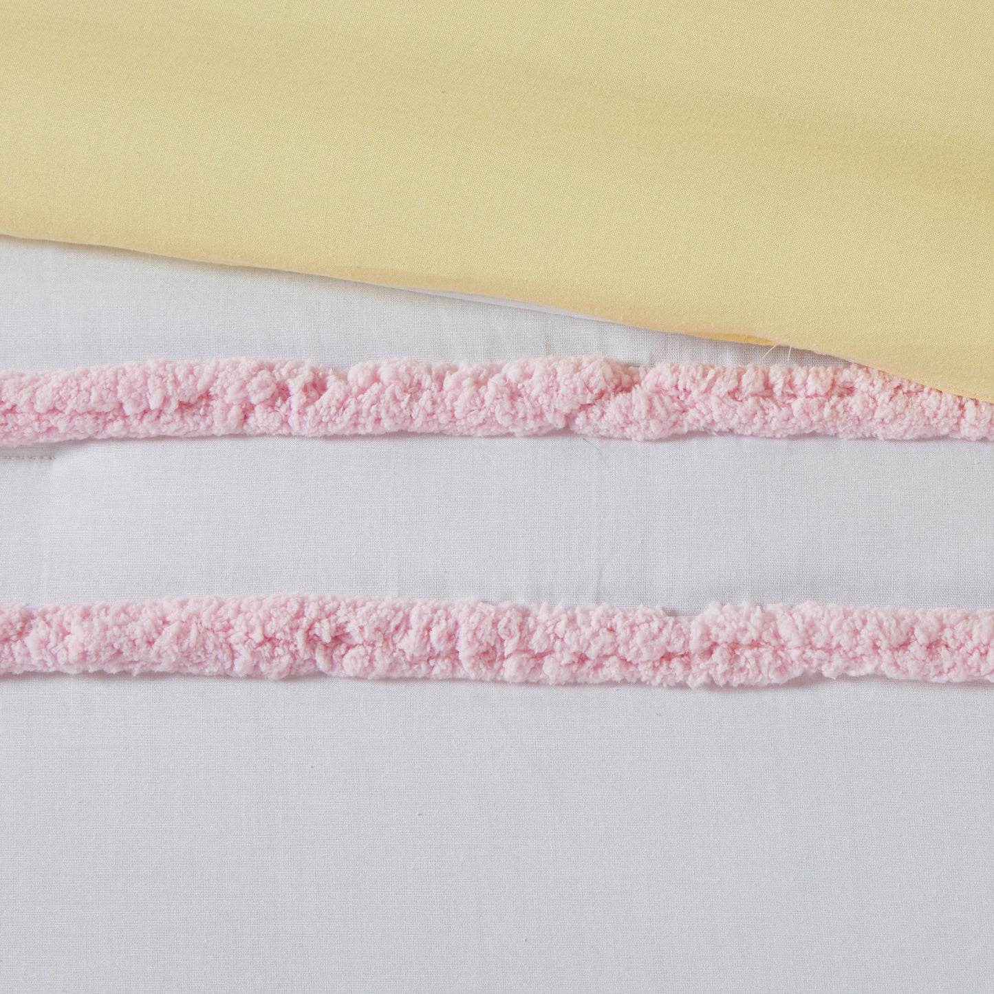 Haisley Cotton Duvet Cover Set with Chenille Trim