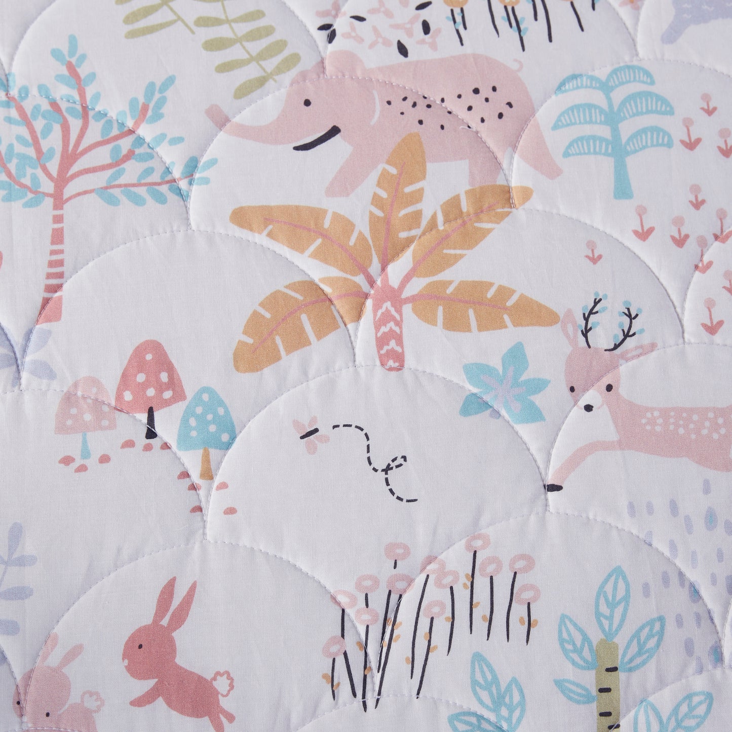 Iris Woodland Animals Reversible Cotton Quilt Set