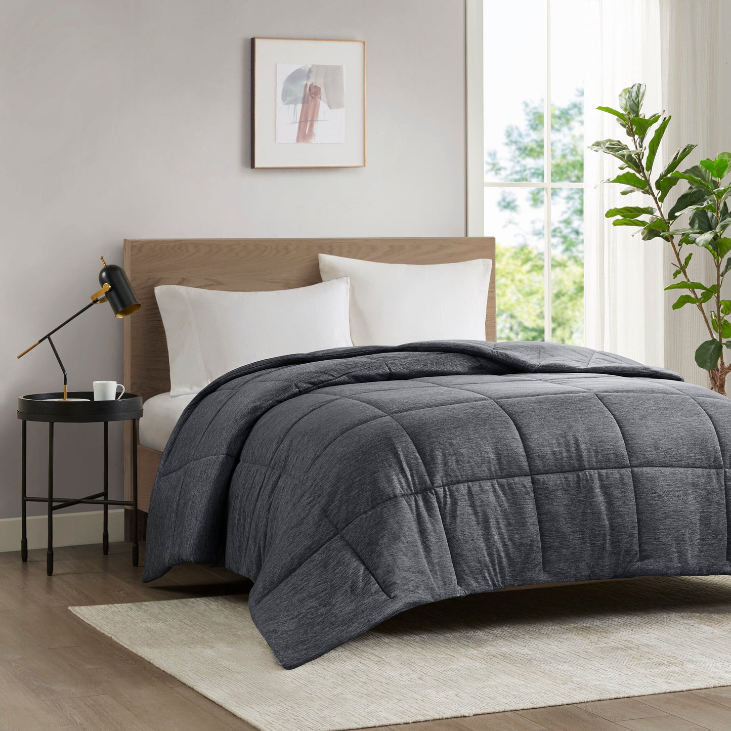 Comfort Cool Jersey Knit Oversized Down Alternative Comforter