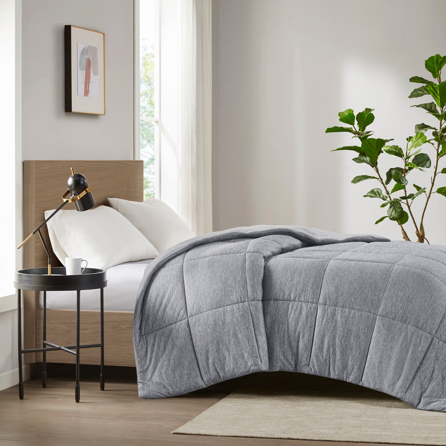 Comfort Cool Jersey Knit Oversized Down Alternative Comforter