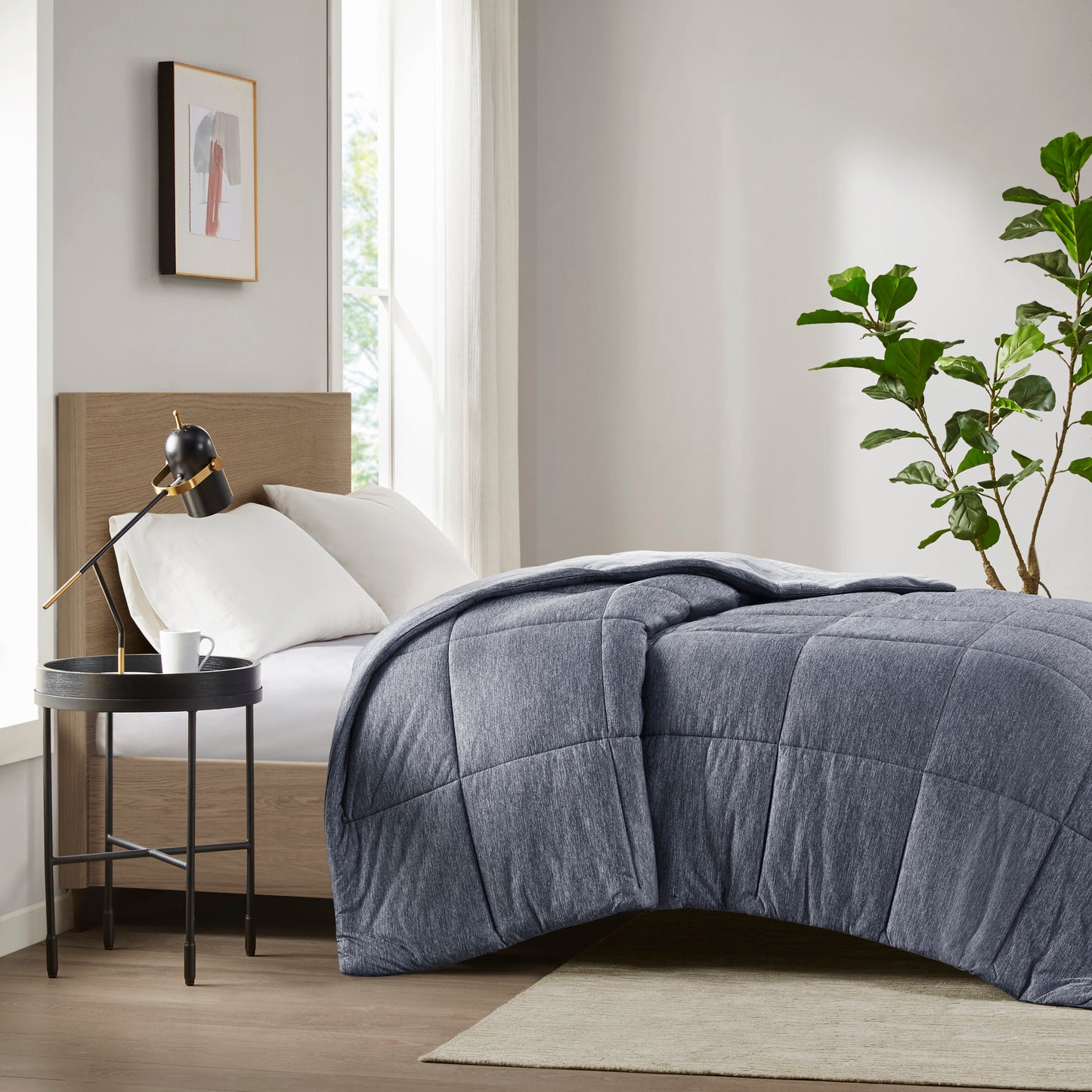 Comfort Cool Jersey Knit Oversized Down Alternative Comforter