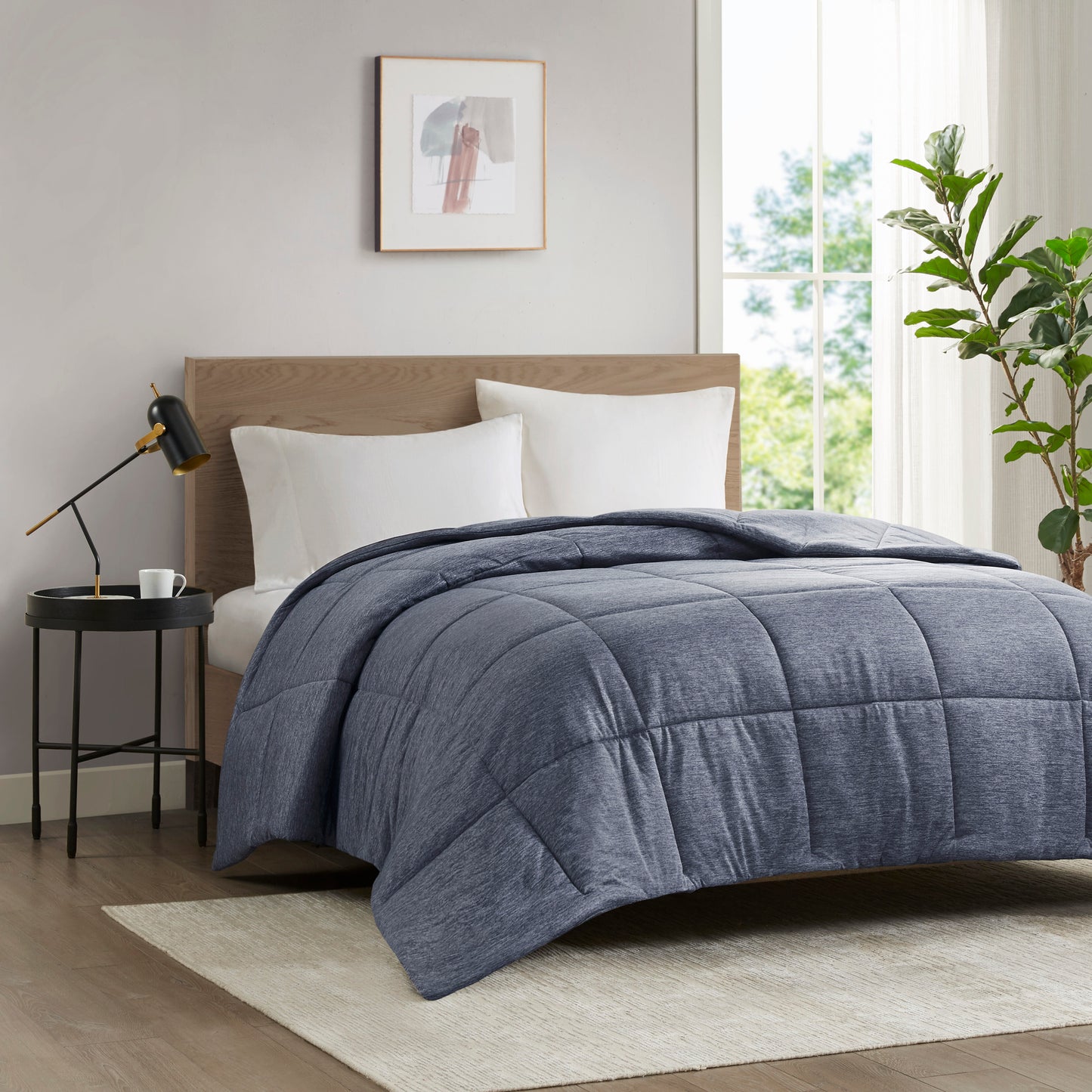 Comfort Cool Jersey Knit Oversized Down Alternative Comforter