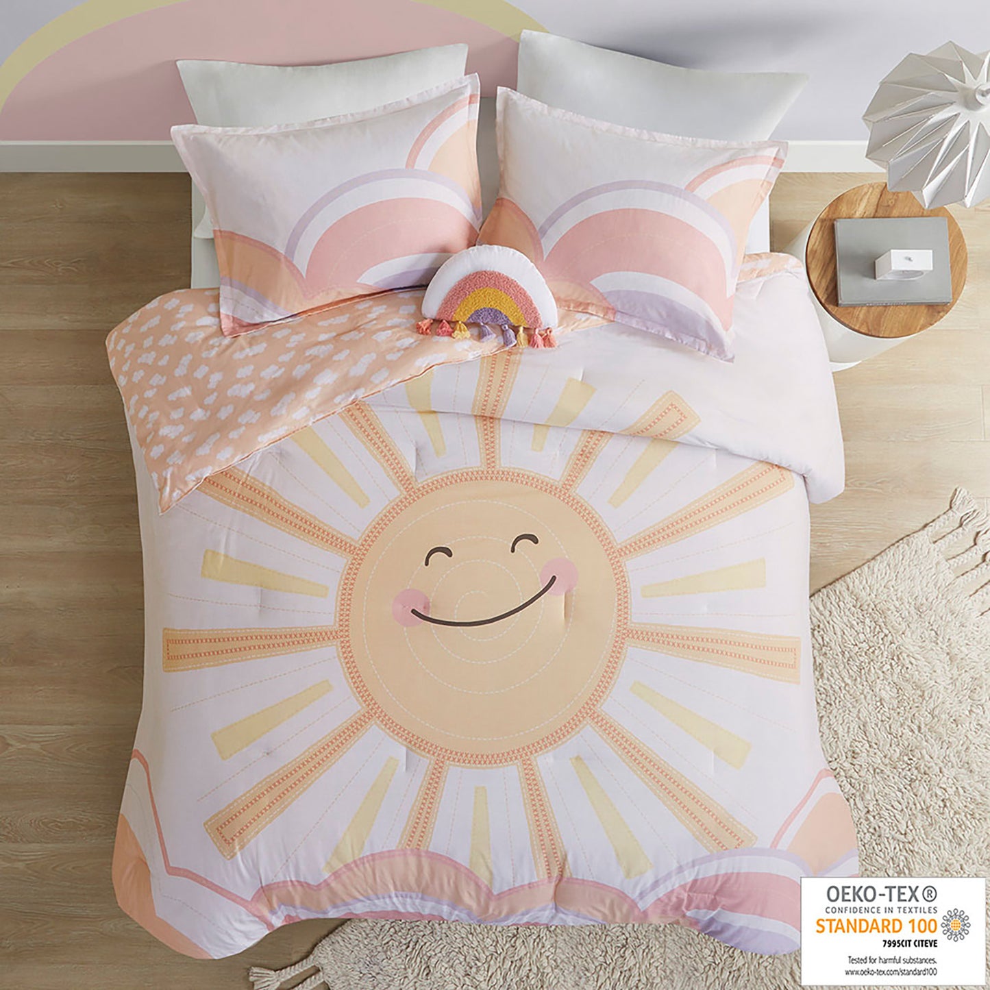 Dawn Sunshine Printed Reversible Comforter Set