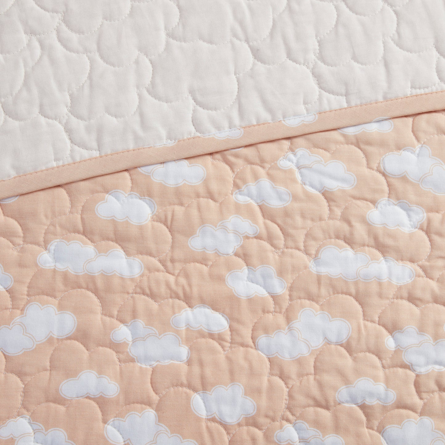 Dawn Reversible Sunshine Printed Cotton Quilt Set with Throw Pillow